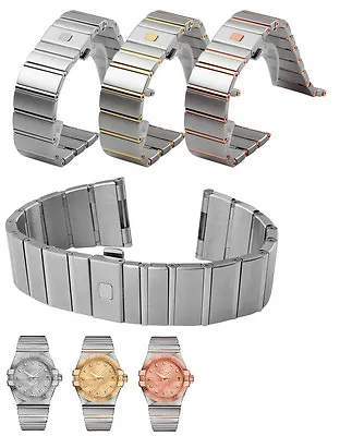 316L St Steel Omega Constellation (FITS) 23mm 25mm 18mm Bracelet Strap Band • $205.10