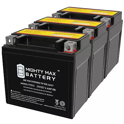 Mighty Max YTZ7S 12V 6AH Battery Compatible With E-Ton 70 Viper 70 10-13 - 3Pack • $69.99