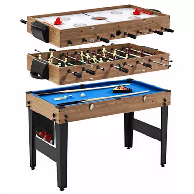 Table Games Multi Foosball Table 3 In 1 Combo Slide Hockey Billiards Balls Gift • $189.89