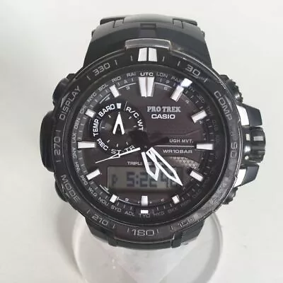 Casio Protrek PRW-6000YT Black Titan Limited Triple Sensor Wrist Watch 2015 • $551.57