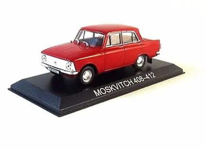 Moskvitch 408-412 Red Altaya 1/43 Diecast Car Collector's Model New • $31.90