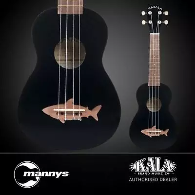 $58 • Buy Kala Makala MK-SS/BLK Blacktip Soprano Shark Ukulele