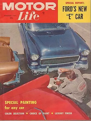 Motor Life February 1957 Ford E Car Painting Car 052417nonDBE • $16.24