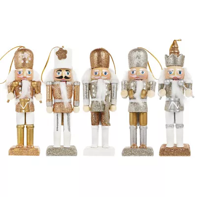 5pcs Hanging Nutcracker Doll Nutcracker Decor Wood Nutcracker • $17.62