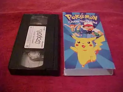 Pokemon I Choose You Pikachu Japan Anime Vhs Tape Works 1998 Retired • $9.99