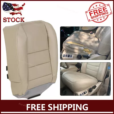 Driver Bottom Seat Cover Fits Ford F250 F350 Super Duty Lariat 2002-2007 Tan • $33.23