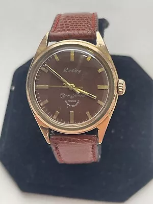 VINTAGE BREITLING CUERVO Y SOBRINOS HABANA BEAUTIFUL WATCH AND CHOCOLATE DiAL • $279.99