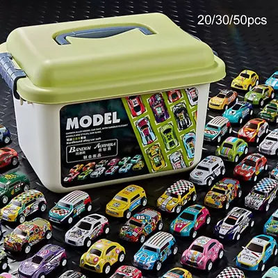 Mini Alloy Car Model Set With Storage Box Diecast Cars Toys For Boys  • £13.91