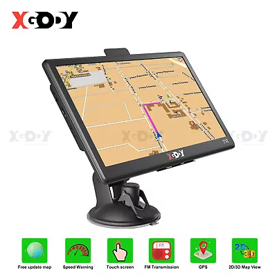 7  Inch Car & Truck GPS Navigation Navigator Sat Navi 8GB 256MB Canada Mexico US • $53.99