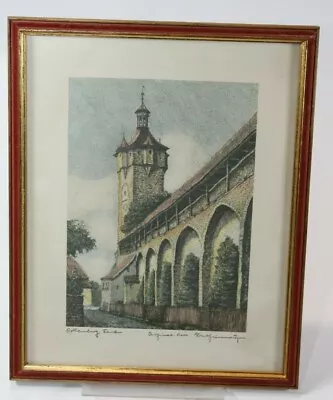 Ernst Geissendorfer Vintage Print German Scene Signed In Frame • $29.99