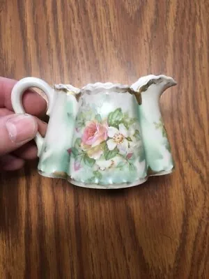 VINTAGE HABSBURG CHINA  AUSTRIA PORCELAIN CREAMER Floral Pattern • $15.99