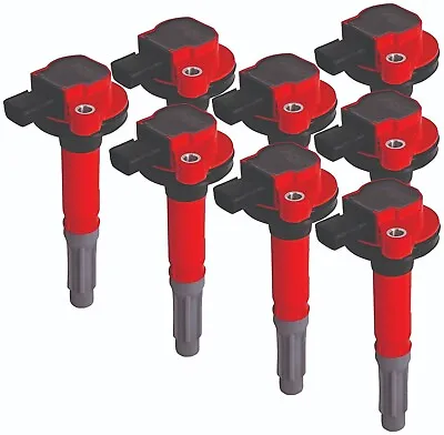 MSD Ignition Red Coil Blaster Series 8 Pack For 2011-2015 Ford Mustang - 82488 • $512.95