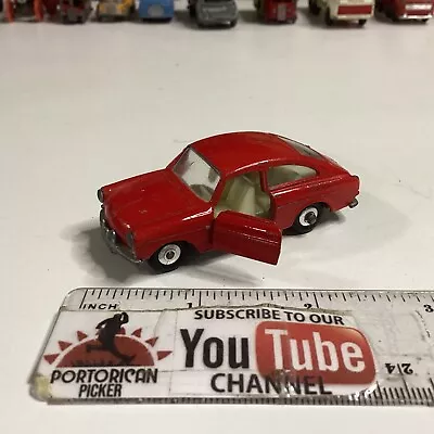 VINTAGE MATCHBOX RED VOLKSWAGEN VW 1600 TL BY LESNEY MADE IN ENGLAND No 67 • $1.95