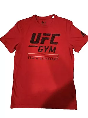 Reebok Red UFC T-shirt Mens Size M Red Athletic Gym Training Graphic • $10.99