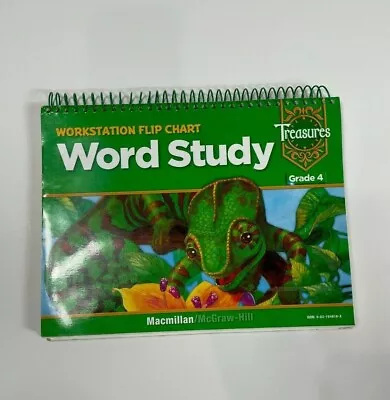 Grade 4 Macmillian Mcgraw Hill Treasures Word Study Workstation Flip Chart • $12.74