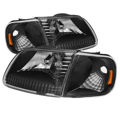 Ford 97-03 F150 / Expedition Black Housing Replacment Corner + Headlights Set • $93.36