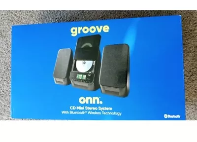 ONN Groove Boombox CD Radio Bluetooth Mini Stereo Shelf System NEW OB • $37.24