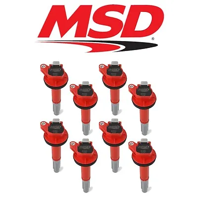 MSD (8) Red Blaster Ignition Coils For 2016-2020 Ford Mustang GT350/GT350R/GT500 • $358.95