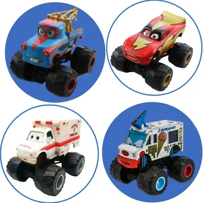 4Pack Disney Pixar Cars Monster Truck Dr. Feel Bad Ambulance I Mater Diecast Toy • $30.79