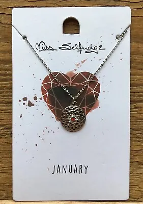 Pretty Miss Selfridge Necklace/New & Tags/January Birthstone/Ruby Rhinestone • £6