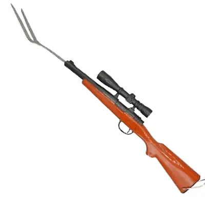 G.E.I. BOLT ACTION BBQ Fork Stainless Steel Grill Tool Novelty Unique Classic Ca • $15.99