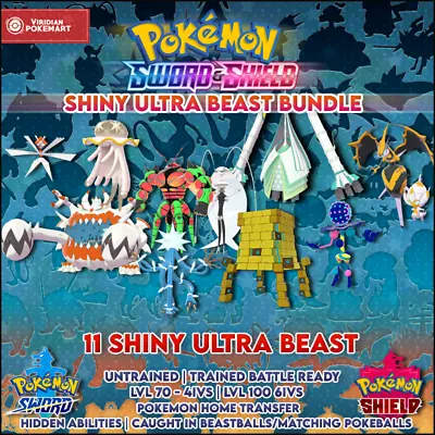 $4.99 • Buy Shiny Ultra Beast Bundle | Pokemon Sword & Shield | Legit | Star Shiny | 6IVS
