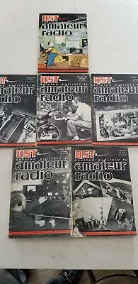 Vintage QST Amateur Radio Lot Of (6)  1955 1958 • $12.34