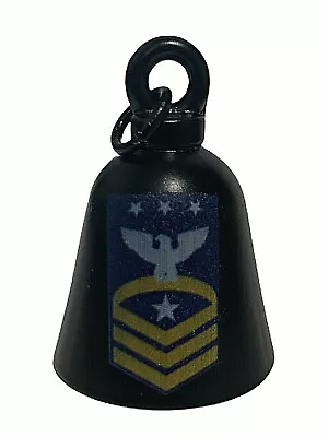 Master Chief Petty Officer Of The Coast Guard Rank Gloss Black Motorcycle Bell  • $13.99