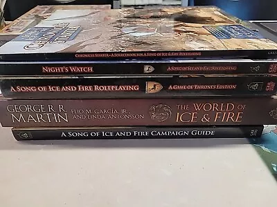 A Song Of Ice And Fire Roleplaying - Set Of 5 Books • $202.49