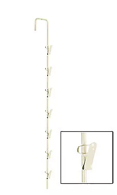 Metal Spring Clip 7 Hook Merchandiser Strip - 20”L • $17.90