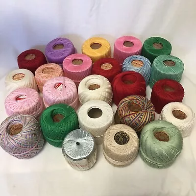 Vintage Lot Of Darning Tatting Crochet Thread Coats & Clarks J & P Coats 24+ • $38.99