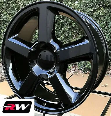 $1089 • Buy 20  Inch 20 X8.5  Wheels For Chevy Tahoe Gloss Black LTZ Rims