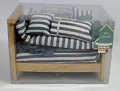 Mini Dreams Dollhouse Furniture Bed Nightstand Pillows Bed Covering NOS NRFB • $17.95