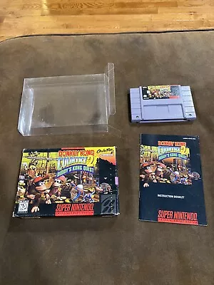 Donkey Kong Country 2 SNES Super Nintendo Complete CIB Good Condition! • $65