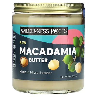 Raw Macadamia Butter 8 Oz (227 G) • $19.44