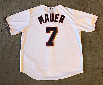 Majestic Cool Base Embroidered Minnesota Twins Joe Mauer Jersey - Size XL • $40