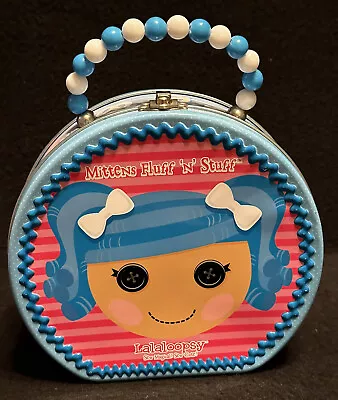 Lalaloopsy Carryall Metal Tin Lunch Purse Beaded Handle Mittens Fluff ‘N’ Stuff • $10.95