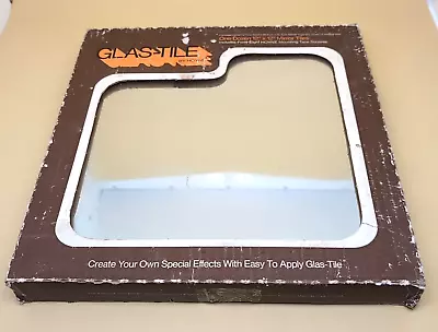 Vintage NEW 1970s Mirrored Hoyne Glas-Tile 12x12 Clear Mirror *OPEN BOX 9 LEFT* • $19.99