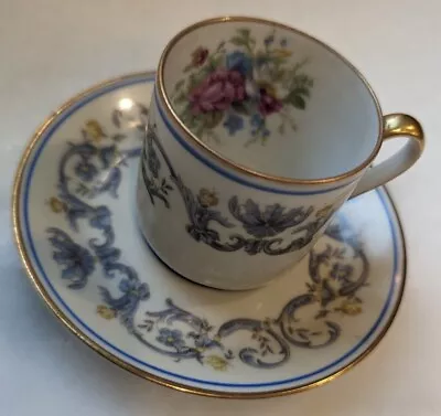 Vintage Limoges France Charles Ahrenfeldt Demitasse Teacup And Saucer • $8.50