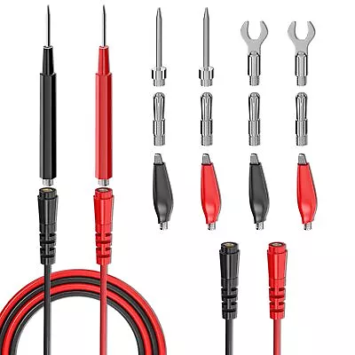 16pcs Multimeter Test Leads Kit Replacement Test Wire Set With Alligator Clips B • $9.91