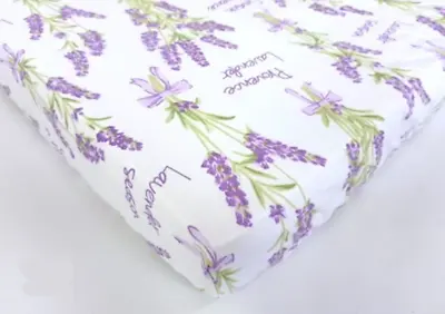 £6.49 • Buy FITTED SHEET FOR COT Bed Bedside Crib Mattress Cover Purple Lavender Provence