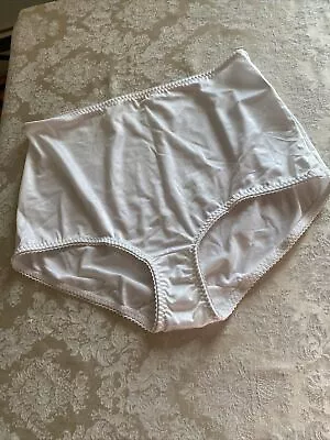 Vintage Vassarette Nylon  Granny Panties 3XL  White 40-001 • $19.80