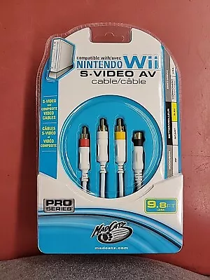 Mad Catz Pro Series Nintendo Wii S - Video AV Cable 9.8ft NEW SEALED • $10.99