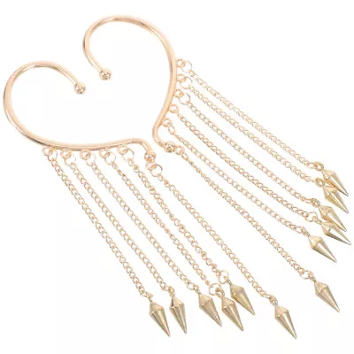 1 Pair Ear Cuff Earrings Tassel Chain Earrings Ear Wrap Earrings Ear Jewelry • $8.49