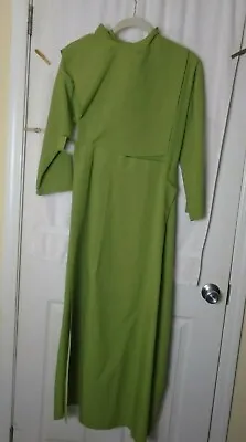  Amish Mennonite Hand Made Ladies Green Dress EUC Plain Clothing  • $19.88