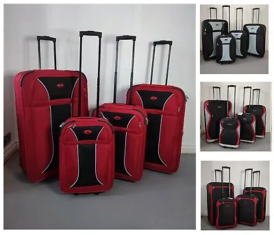 £25.99 • Buy 2 Wheel Light Weight Expandable Suitcase Travel Luggage Cabin Trolley Bag Soft