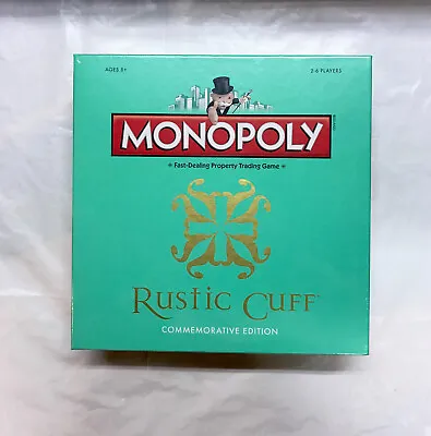 Rustic Cuff Monopoly Game **sealed In Box** Collector Commemorative Edition** • $49.95