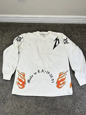 Metallica San Francisco 20 Years 1996 Vintage Long Sleeve Shirt RARE White Lrg L • $299.99