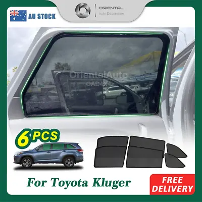 6PCS Magnetic Window Sun Shade Mesh Cover For Toyota Kluger 2013-2020 • $76.50