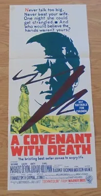  A COVENANT WITH DEATH ORIGINAL 1967 DAYBILL CINEMA FILM POSTER George Maharis • £28